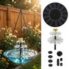 Garden Outdoor Hanging Solar Bird Bath Fountain 3-tier Hummingbirds Decorative Water Pond Decoration Funny Pet Accessories