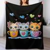 Schäferhund-Design digital bedruckt Polyester Schlafzimmer Samt Flanell Weiche Sofabezug Decke Fleece weiche Sofabezug Decken