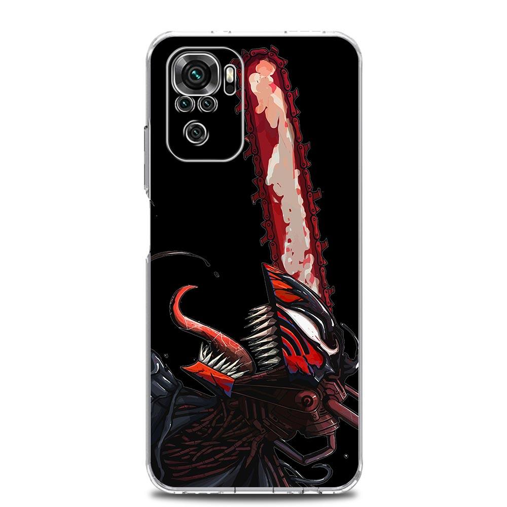 Anime Denji Chainsaw Man Makima Pouzdro na telefon Pro Xiaomi Redmi Note 12 11 9S 9 8 10 Pro Plus 7 8T 9C 9A 8A K40 Herní Průhledný Kryt