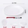 Tian Yajing A5 Melamine Round Dinner Plates (5-Pack)