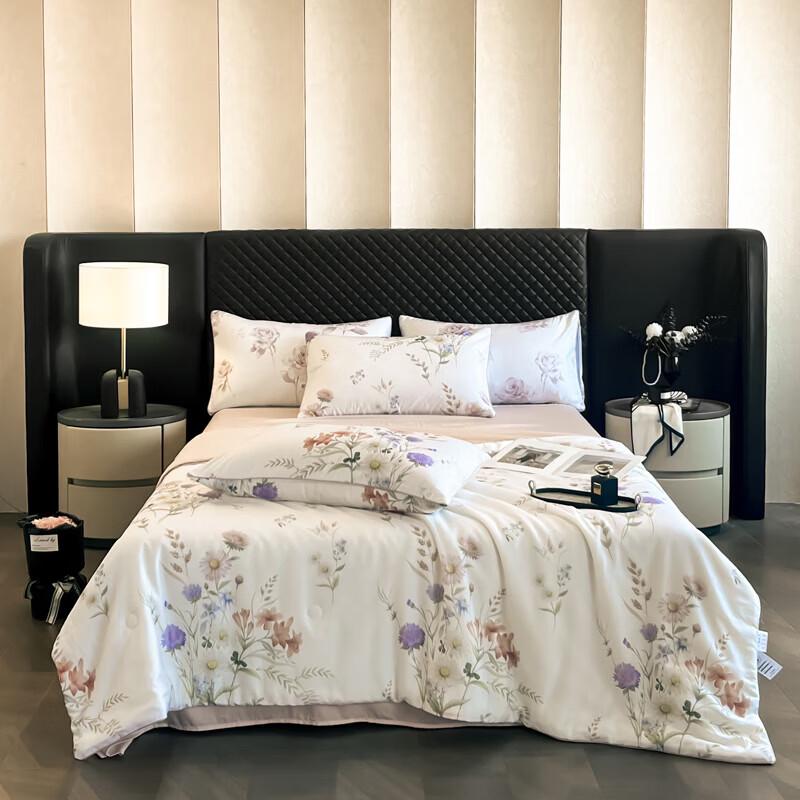 Belle Anna Tencel Cooling Tussah Silk Summer Quilt