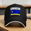 Curacao Flagge Emblem Lässige Baseballkappe Wandern Angeln Truckerhut Sommer Sonne Damen Unisex Design Baseballkappen