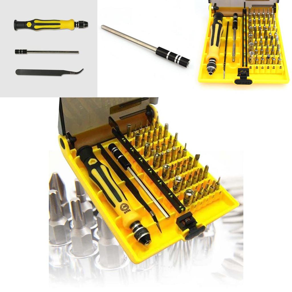 Mångsidigt 45-i-1 Torx Precisionsskruvmejselsats För Mobiltelefon Bärbar Dator Reparation