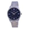 Blue Dial Stainless Steel Analog Quartz MTP-V005D-2B5 MTPV005D-2 Men's Watch