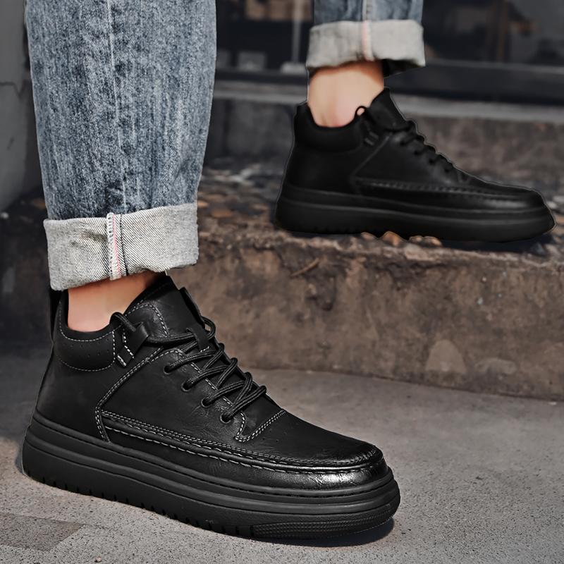 Herrenschuhe aus echtem Leder, Freizeitschuhe mit mittlerer Spitze, handgefertigt, nähen, Herrenmode, flache Schuhe, Herren-Turnschuhe, Mokassins, Luxusmarke, Bootsschuhe