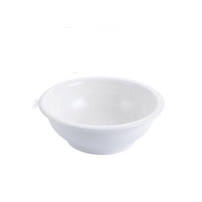 ZISIZ Thickened White Ceramic Round Soup Bowl