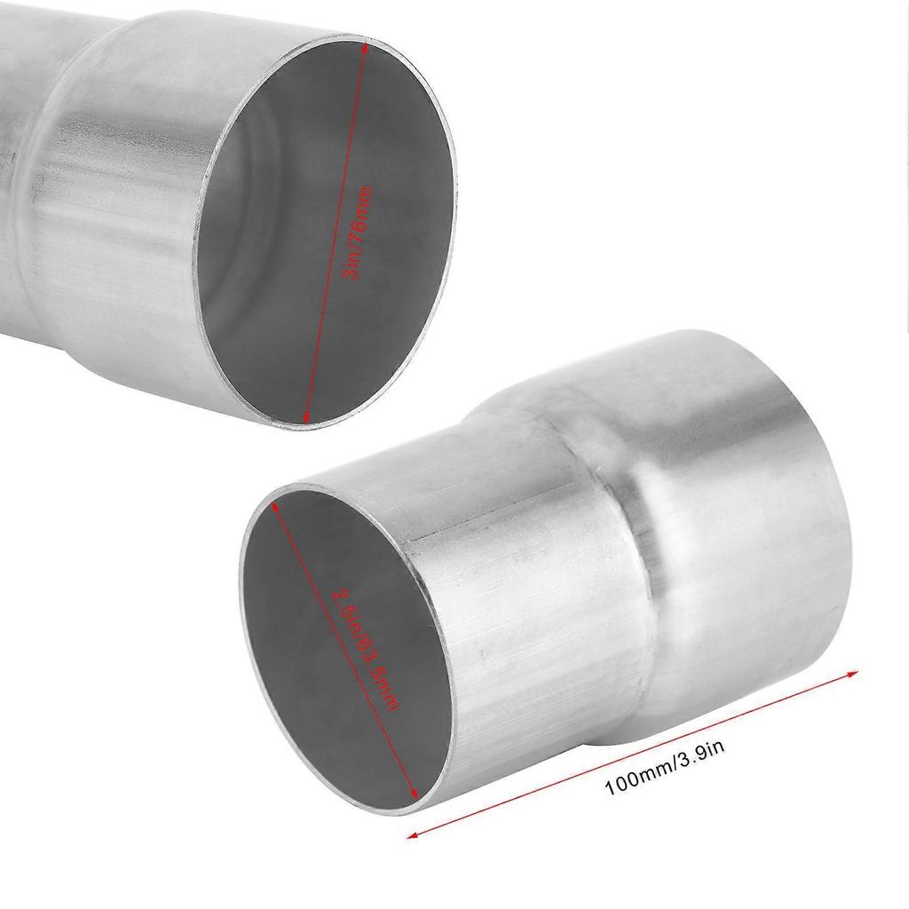 Exhaust Pipe Adapter 2.5in ID to 3in OD Weld on Flexible Parts Corrosion Resistant Universal