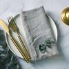 20PCS Napkins 41x41CM Cotton Cloth Gauze Retro Burr Rustic Kitchen Tea Towel Wedding Party Dinner Christmas Napkin Table Decor