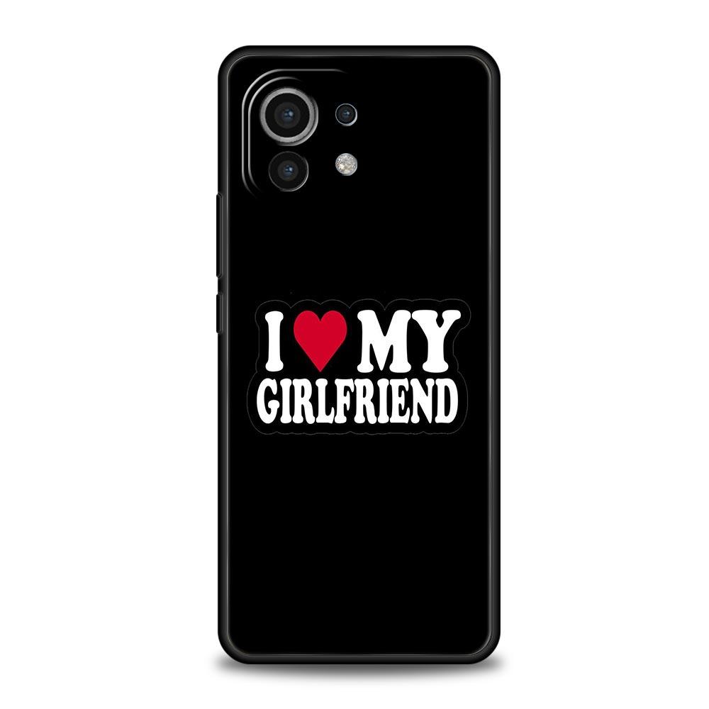 Phone Case For Xiaomi Mi 15 14 14T 13T 12T Pro 12 13 11 Lite 5G 11T X6 X5 Pro Soft TPU Cover Cute I Love My Girlfriend Boyfriend