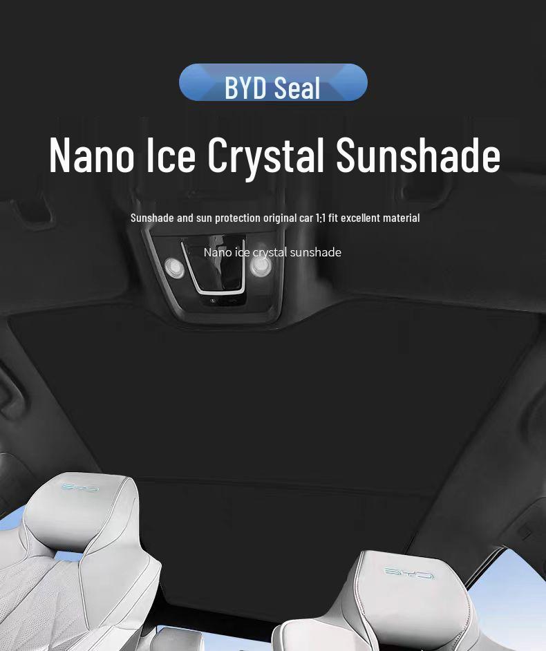 BYD Sky Canopy Sunroof Ice Crystal Sunshade - Full Blackout