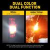 2X  LED Turn Signal Light Bulbs Switchback 3157 4157 Amber/White 4K EOA