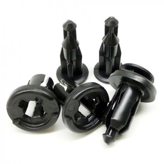 120x Mixed Auto Car Fastener Clip Plastic Push Rivet Pin 6-10mm Hole Universal