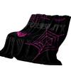 Halloween Flannel Blanket - Scary Throw for Couch, Sofa, Bed, Indoor Outdoor Home Decor