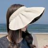 Women's Foldable Sun Hat, Wide Brim UV Proof Sun Visor, Outdoor Summer Headwear for Beach Travel