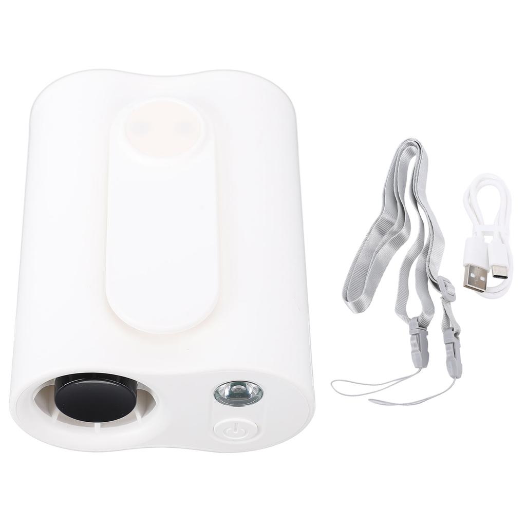 Waist Fan with LED Light Handheld Desktop Rechargeable Quiet Portable Hanging Neck Fan for Summer