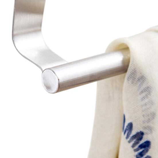 Bathroom Kitchen Cabinet Over Door Hanging Stainless Steel Towel Rack Holder Hanger