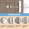 Simple Installation Automatic Door Closer 180 ° Mute Soft Closing Door Closing Equipment Aluminum Alloy Rust-proof