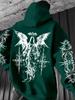 Herren Kapuzenpullover mit Gothic-Kreuz-Print Ein lässiger und bequemer Kapuzenpullover für Herbst und Winter Ein modischer und hochwertiger Kapuzenpullover Neu