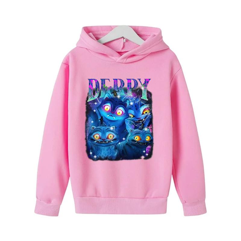 

Одежда для маленькой девочки K-Pop Охотники на демонов Толстовка Девичья мода Повседневная толстовка Кино Новинка Детская K-Pop Охотники на демонов Толстовки с капюшоном 170cm