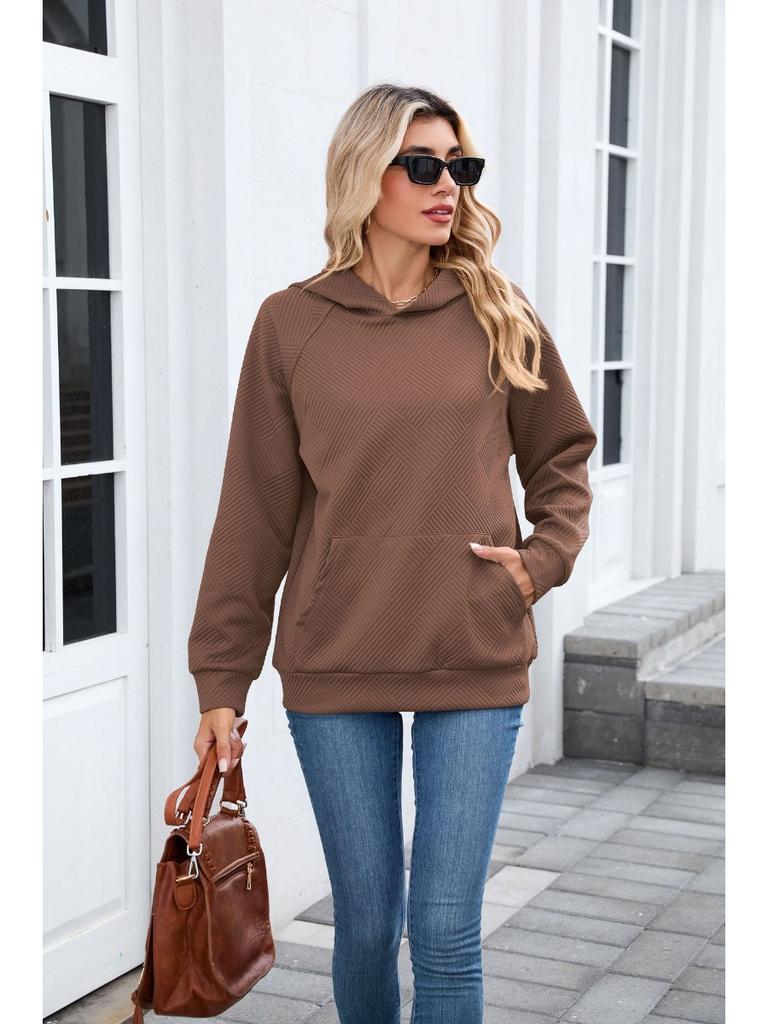 Solid Casual Loose Hoodies For Woman 2025 Autumn Designer Women's Oversized Long Sleeve Pullover Sweatshirts Vintage Female Tops