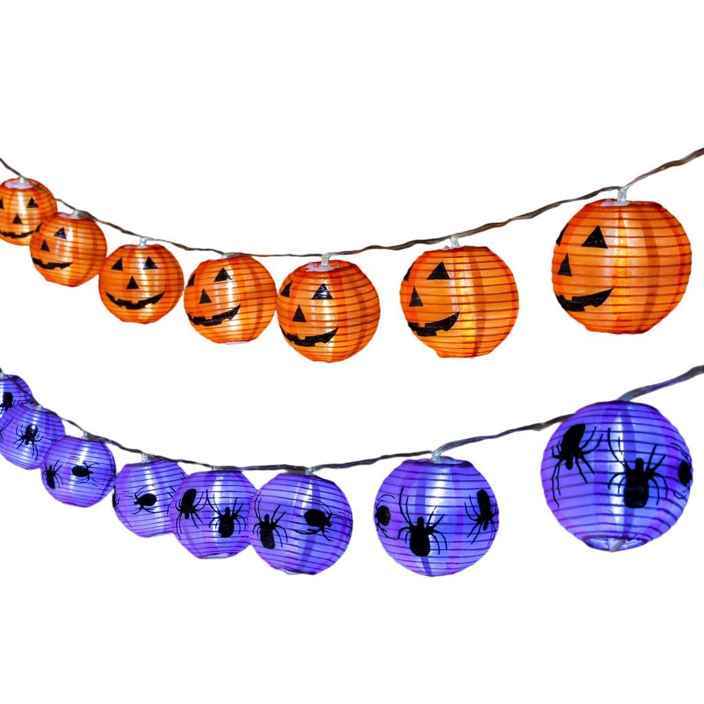Halloween Pumpkin Lantern String Lights for Party & Bar Decorations