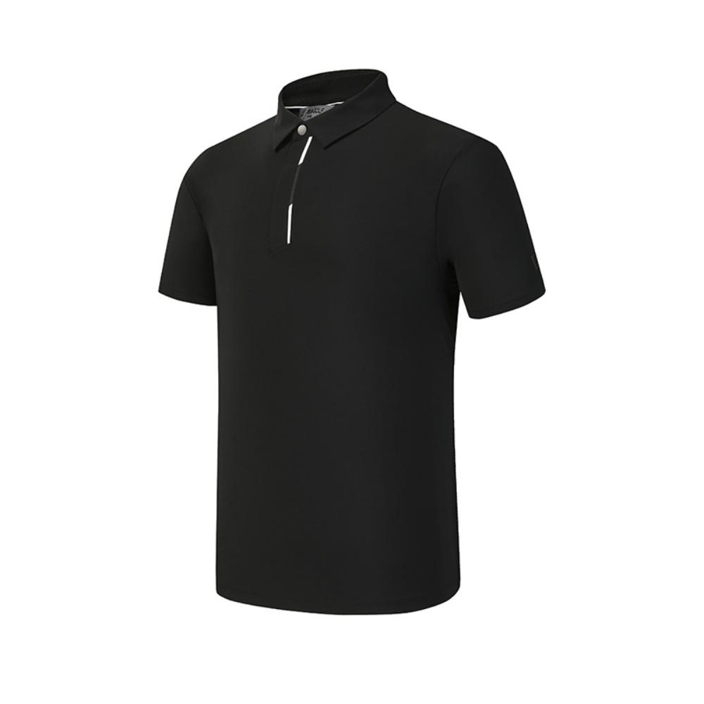 FILA Golf Series Fashion Simple Classic Trendy Personality Sports Casual Versatile Comfortable Knitted Short Sleeve Polo Shirt A11M625111FBK