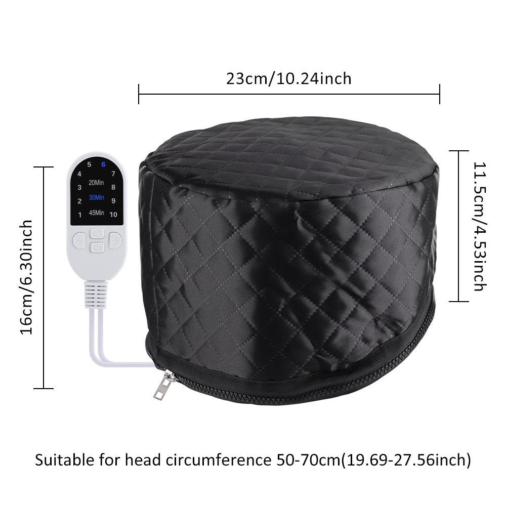Electric Heating Cap with 10-Speed Control, 3-Speed Timer, Double-Layer Pot, Removable & Washable for Heat Therapy
