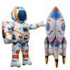3D Astronaut Foil Balloon Rocket Balloons Space Ballons For Boy Kids Astronauta Universe Series Outer Space Birthday Party Decor