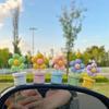 Cute Cartoon Dashboard Decoration Candy Color Flowerpot Car Shaking Spring Head Toy Creative Shaking Flower Pot Ornament