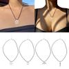 Pentagrams/Star and Moon/Wing Pendant Necklace Adjustable Chain Choker Fashionable Neckchain Jewelry for Women Girls