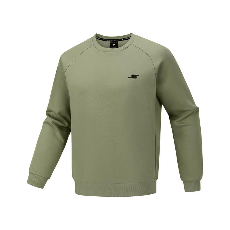 Skechers Soft And Comfortable Pullover Commuter Minimalist High-End Sweatshirt Men sweatshirt P126M007-01DR S