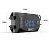3-in-1 Multifunktions-Digitaluhr Thermometer Voltmeter LED-Anzeige Motorrad Wasserdicht Tragbar Motorrad Zubehör