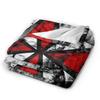 Resident Biohazard Umbrella Corps Eviled Blanket Flannel Funny Warm Throw Blankets for Chair Covering Sofa Spring Autumn