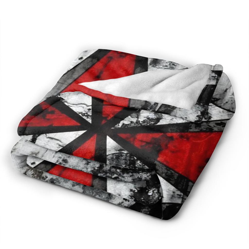 Resident Biohazard Umbrella Corps Eviled Blanket Flannel Funny Warm Throw Blankets for Chair Covering Sofa Spring Autumn