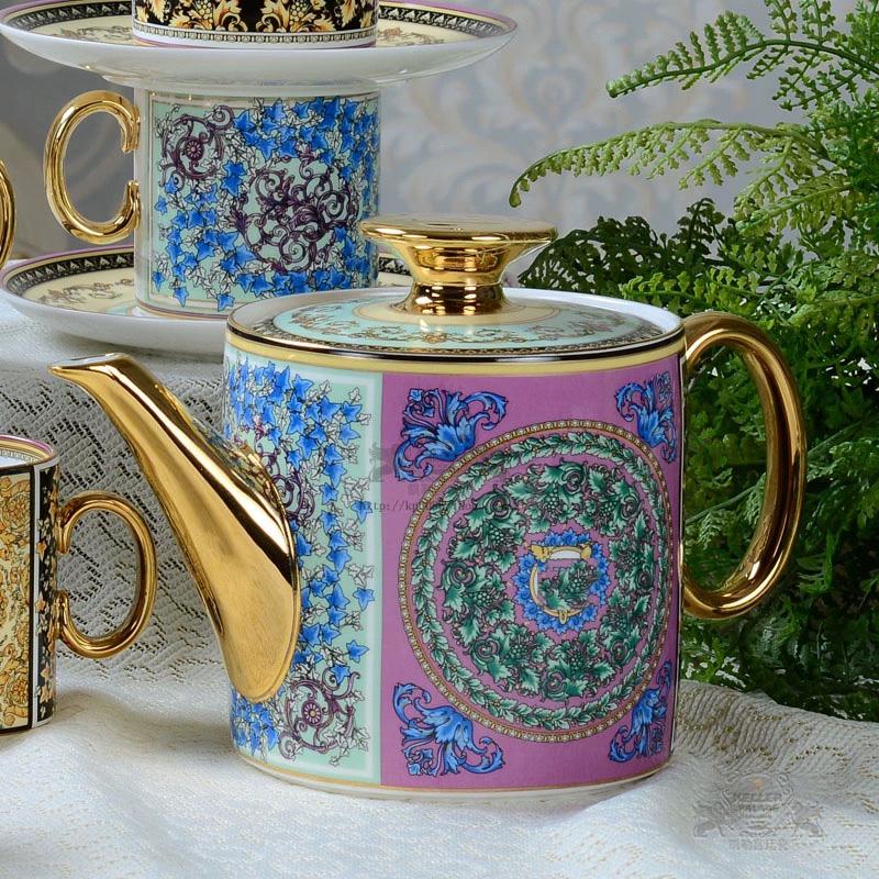 

Европейский легкий роскошный блюдце для чашки эспрессо Керамический набор из костяного фарфора в Пномпене Набор для чая в западном стиле Набор для чая Английский послеобеденный чай 200ml