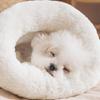 Plush Cat Sleeping Bag 360°Wrap Pet Nest Cozy Pet Snuggle Sack