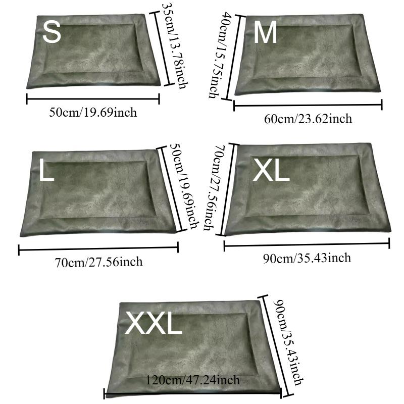 Waterproof Anti Fouling All Season Universal Pet Leather Pad Scratch Resistant Non Stick Fur Dog Bed Small/medium/large Dog Bed