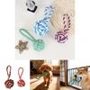 Dog Cat Interactive Chewing Rope Toy With Durable Cotton For Dental Cleaning And Engagement