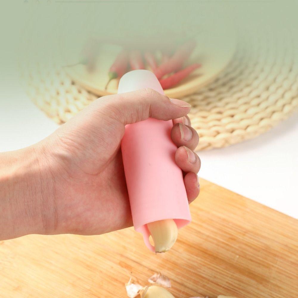 Silicone Garlic Peeling Tools Blue Garlic Roller Stripper Creative Garlic Peeler Kitchen