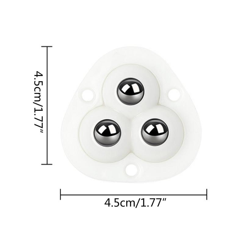 4 Pcs 360° Rotatable Caster Wheels Self Adhesive Universal Wheels Mini Swivel Wheels for Storage Boxes Small Furniture