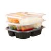 Disposable 5-Compartment Meal Prep Containers