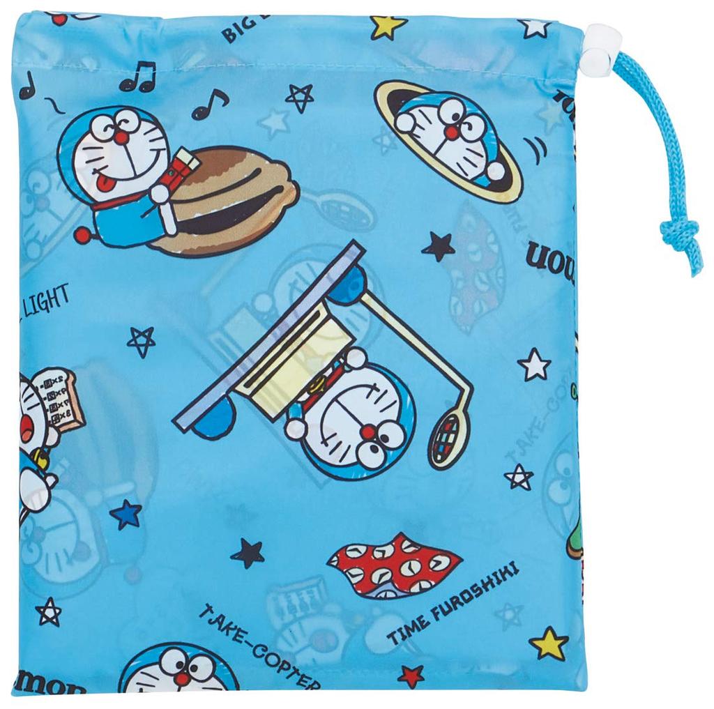 Skater Kids' Rain Poncho, Doraemon "I'm Doraemon" Secret Gadget Raincoat, Suitable for Children Height 110-125cm (RAPO1)