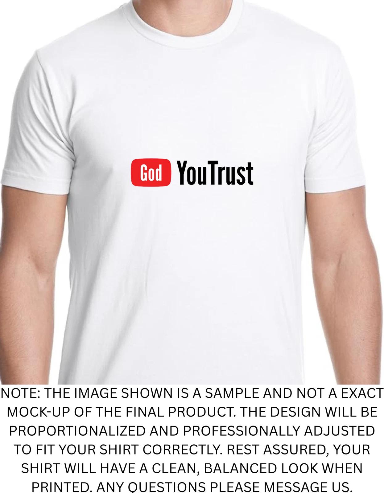Men s and Women s T-shirts God You trust Religious God Jesus Graphic XXXL