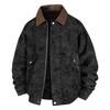 American retro men's leather jacket tooling locomotive pu old money loose wind street tough casual versatile leather jacket men