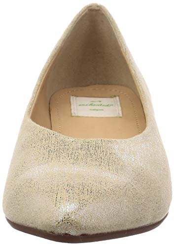 Enchanted Women's Water-Repellent Pointed Pumps 17042B, Platinum, Size 39