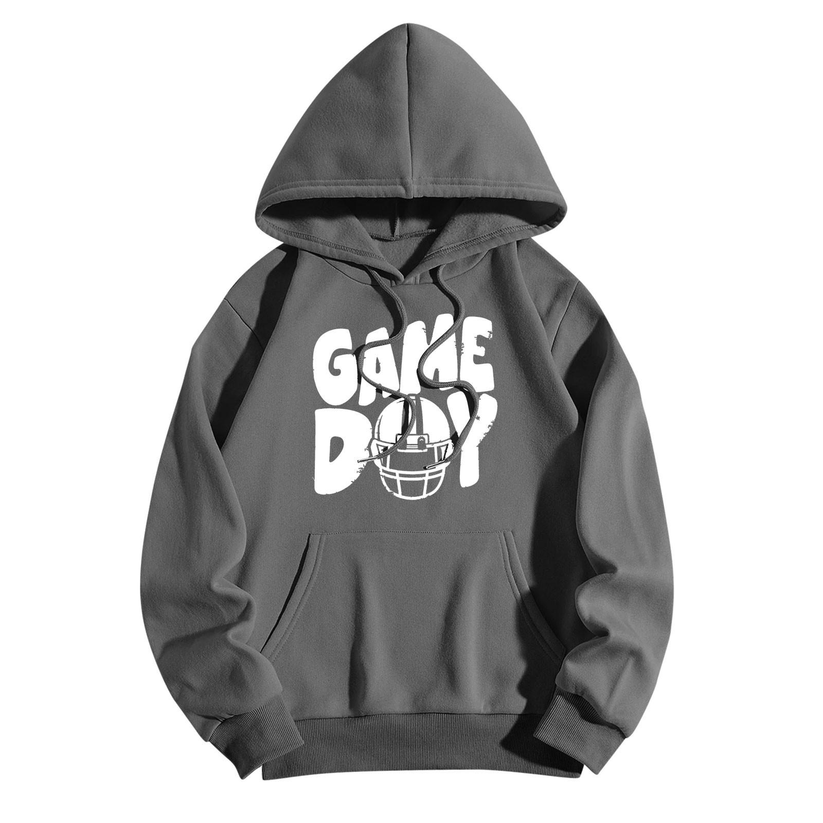 

Толстовки для девочек-подростков с длинным рукавом и принтом букв, повседневные графические толстовки с капюшоном, пуловер с завязками, симпатичная толстовка большого размера M