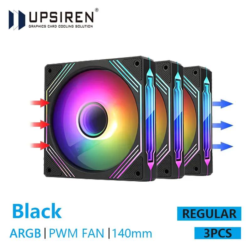 UPSIREN PF-14 PRISM 4PRO Computer Chassis Fan 14cm ARGB 4 Pin PWM Quiet Cooling Fan 12V Large Air Volume 61.5CFM/650-1800RPM
