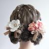 Lomeri Dried Flower and Anemone Hair Ornaments x8 [Lomeri] (Pink)
