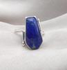 Lapis Lazuli Ring: 925 Sterling Silver, Handmade Gemstone Statement Ring