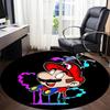 1pc Mario Melting Office Round Area Rug, Under Office Chairs Bedroom Living Room Home Decor  a1022258